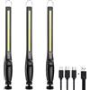 HTBAKOI Lampada Da Meccanico Lavoro Led Ricaricabile Set Di 3 Lampade Portatile Officina