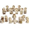 PuntoCasaStore® Set 18 pz personaggi presepe bambini resina h.5,8 cm decorazione sacra natalizia