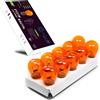 LIGHTWORLD24 Welt der Lichter Lampadine A Sfera 10 Pz Lampada Spia Lampadina Spia 12V Arancione Giallo