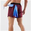 Pantaloncini Uomo Leggeri Quick-Dry Poliestere Traspirante per Corsa Ab