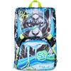 SEVEN SJ GANG STYLE JAM GANG Zaino Scuola Estensibile Big GLACE PANTHER BOY, Celeste