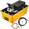 VEVOR Pneumatico a pedale 10000PSI, pompa aria a piede singolo effetto 2,3L serbatoio con tubo olio pistola a spruzzo per cilindri pressa estrattore idraulico, giallo