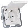 Gira 445403 - Presa Schuko con coperchio ribaltabile, sistema 55, bianco puro lucido