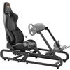VEVOR Supporto Per Volante Da Corsa In Acciaio Resistente Con Sedile E Pedali Regolabili Per Logitech G923/G920/G29 Thrustmaster T248P Fanatec Hori Mad Catz Carico Max 150 Kg