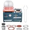 VEVOR Macchina per Fusione Sotto Vuoto, Potenza 290 W Macchina Centrifuga di Colata Gioielli con Pompa e Campana di Vetro, Comoda Porta di Iniezione dell'Olio, Banco da Lavoro 280 x 280 mm