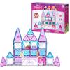 Tytan Set di gioco con tessere magnetiche del Castello delle Principesse Disney, composto da 70 pezzi (S1)