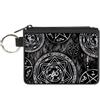 Supernatural Canvas Zipper Wallet MINI X-SMALL Supernatural Devil's Trap Pentagrams Grays/Bla