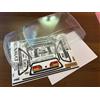 BODY CARROZZERIA RENAULT CLIO SCALA 1/10 - FWD - CON ADESIVI PRETAGLIATA