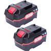HHiMXPO BATTERIE LI ION RICAMBIO 20V 4.5AH PACK DI 2 COMPATIBILI PARKSIDE 20V