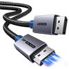 UGREEN CAVO DISPLAYPORT 2.1 16K 60HZ 8K 120HZ 4K 240HZ 2K 360HZ 3 METRI CABLE