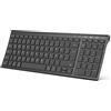 iClever BK10 Tastiera Bluetooth Tedesco QWERTZ Layout， Non Layout Italiano Layou
