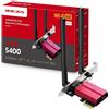 MERCUSYS TP-Link MA86XE V2 PCIe Adapter AXE5400Mbps Wi-Fi 6E Bluetooth 5.3, Inte