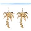 1 paio di orecchini a forma di albero di cocco eleganti accessori per le