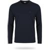 Diesel T-Diego-Long-A-R-HD T-Shirt Uomo L Manica Lunga Blu Scuro Girocollo