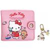 NSRAOIM Grazioso piccolo portafoglio per donne e ragazze, borsa sottile in pelle Kawaii, porta carte di credito, tasca portamonete e finestra d'identità, set da 2 pezzi, Portafoglio-2-Rosa