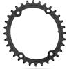 absoluteBLACK CORONA STRADA ABSOLUTE BLACK OVALE ROADGRAVEL 110X4 BCD DURA ACE & ULTEGRA 9100/8000/9000/6800 BI-CHANNELING BLACK 32T BULLONI INCLUSI