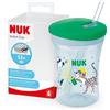 NUK ACTION CUP BICCHIERE CON CANNUCCIA PER BAMBINI 12 MESI COPERCHIO ANTI-SPIFFERO 1