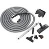 Crossvac Kit di tubi per aspirapolvere centrale con accessori - Tubo senza accensione/spe
