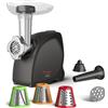 Moulinex Tritacarne elettrico Hv4 Successor Black e Silver ME4728 400W