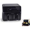 INNOLIVING SPA Friggitrice ad Aria con Doppio Cestello da 4 + 4 Litri 2700 Watt Innoliving