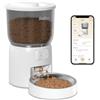 Balimo DISTRIBUTORE AUTOMATICO CIBO GATTI 2.4G WIFI DISPENSER CROCCHETTE BIANCO INTELLI