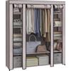 SONGMICS, LSF003P02 - Armadio in tessuto non tessuto pieghevole, 45 x 150 x 175