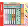 Stabilo PASTEL COLLECTION SET CREATIVO 6 EVIDENZIATORI SWING COOL PASTEL + 3 FINELINER