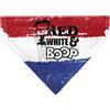 Buckle-Down Betty Boop Pet Bandana, Betty Boop Red White and Boop Pose Americana Stripe