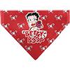 Buckle-Down Betty Boop Pet Bandana, Betty Boop Pose and Santa Betty Winking Icon Red