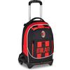Seven Trolley Scuola Jack 3 Ruote Milan, Nero, 33 L, Scomponibile, Cross-over