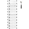 SONGMICS Scarpiera a 10 Scomparti, Scaffale Componibile in Plastica, EpOh