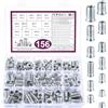 Batengkeji M6 M8 M10 Inserti Filettati Dado, 156 Pz Bussole Boccole Filettate per Legno, In