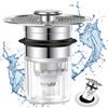 Blendura Tappo Lavandino Bagno, 32-42mm Universale Pop Up Filtro Lav Zlca