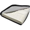 Mobiclinic, Cuscino antidecubito, In memory foam ad alta densità, Rivestimento impermeabile, Per sedia a rotelle, Poltrona, Viscoelastico, 60 kg/m3, Nero