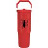 Pyramid International Spider-Man (emblema) 850 ml brocca con cannuccia e coperchio, corpo in acciaio inox a doppia parete, mantiene la bevanda fresca, coperchio a vite con cannuccia in PE, senza BPA