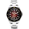 LORENZ SPORTING CLUB 090019DD Orologio Uomo Rosso Degradè Acciaio Swiss Made Su