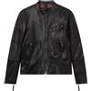 Blauer Giacca In Pelle Uomo Nera Regular Nappaleder M XL L XXL