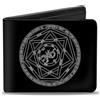 Supernatural Bi-Fold Wallet Supernatural Devil's Trap Pentagram Black/White