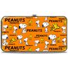 Peanuts Hinged Wallet PEANUTS Snoopy and Woodstock Poses Collage Orange