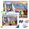 Ravensburger Puzzle 500 Pezzi Serata in Spiaggia Puzzle Adulti +14 a PyK4