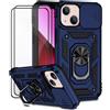 Dechyi Cover per iPhone 13 mini con Vetro Temperato Custodia con Scorrevole Protezione