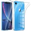 Phoona Cover per iPhone XR Custodia con 2 Pezzi Pellicola Vetro Temperato,Ultra