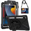 Gerutek Cover per iPad 9/8/7 Gene 10,2 Pollici (2021/2020/2019), Nero | Custodia