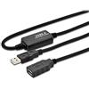 DIGITUS Cavo di prolunga USB 2.0 attivo - 10 m - Da spina USB-A a presa - Plug & Play - Fino a 480 Mbit/s - Nero