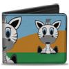 Buckle-Down Designs Bi-Fold Wallet Zebra Cartoon