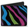 Buckle-Down Designs Bi-Fold Wallet Zebra Black/Blue/Green/Pink/Purple