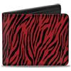 Buckle-Down Designs Bi-Fold Wallet Zebra 2 Red