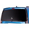 RDX Racedesign Spoiler da tetto compatibile con Volkswagen Caddy V Box/MPV 2020- (con portellone) (PU), Non verniciato