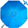 Pincho Ombrellone da Spiaggia Grande 240 cm, Ombrellone Mare Antivento 35 km/h,