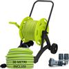Idroeasy, Kit Carrello Avvolgitubo da Giardino con Tubo Acqua Giardino 30 Metri